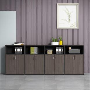 办公室文件柜地柜木质矮柜储物柜带锁资料柜隔断杂物收纳柜长条柜