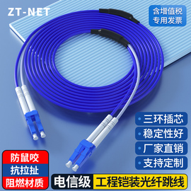 中天通信(ZT-NET)电信级 工业铠甲装光纤跳线单模多模SC-SC连接器 防鼠抗压抗拉环保百兆千兆以太网络 可定制