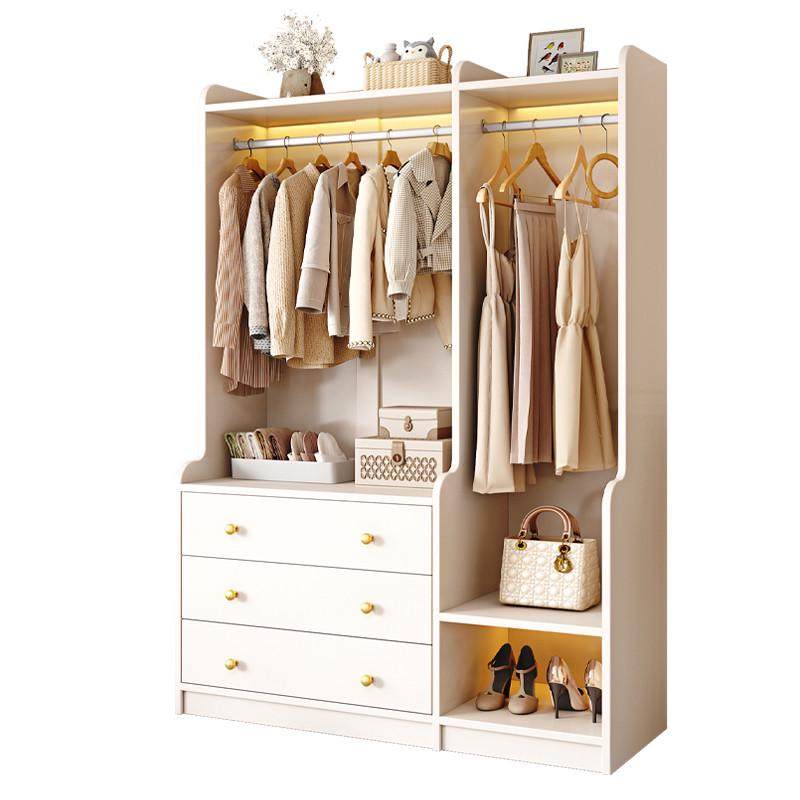 卧室客厅开放式衣柜多功能收纳置物架实木衣帽架衣架落地立式临时,收纳整理,衣帽架,淘宝优惠券,粉丝福利购,淘宝优惠卷