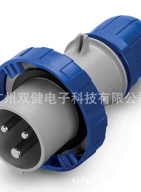 218.1633 防水工业插头16A-6h/2P+E IP67 cee插头 司坎拓普/scame