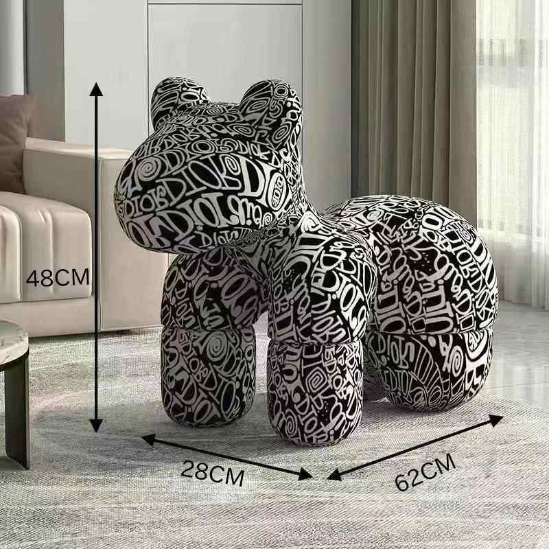 正品网红小童马椅创沙发座椅儿凳换鞋客厅子装饰摆件落地乔迁礼意