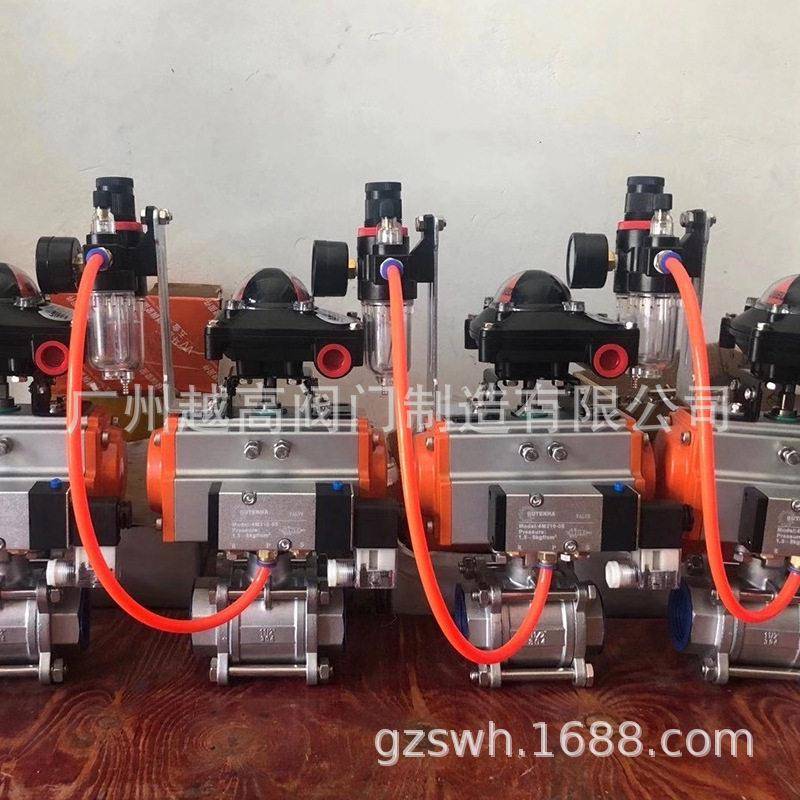气动变径放料球阀dn100衬氟耐盐酸腐蚀液氯氯气防爆切断阀q641f46