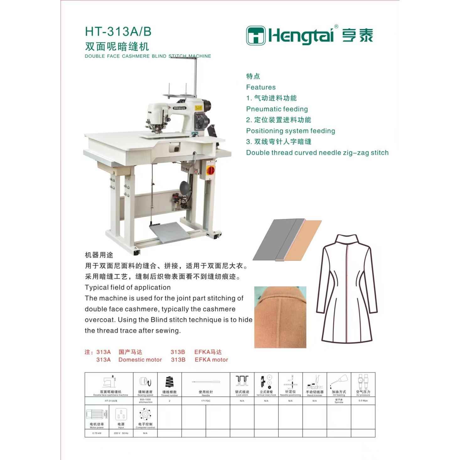 1暗缝机全自动双面呢暗缝机缝羊绒合机撬边机仿手工中缝大衣