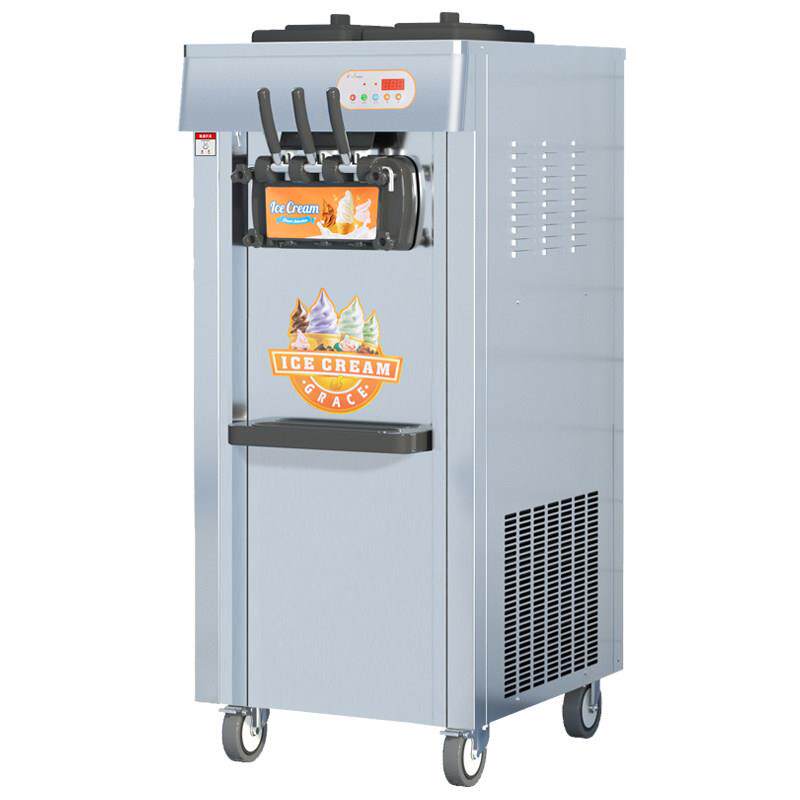 软冰淇淋机商用全自动雪糕机立式甜筒机台式圣代冰激凌机摆摊专用