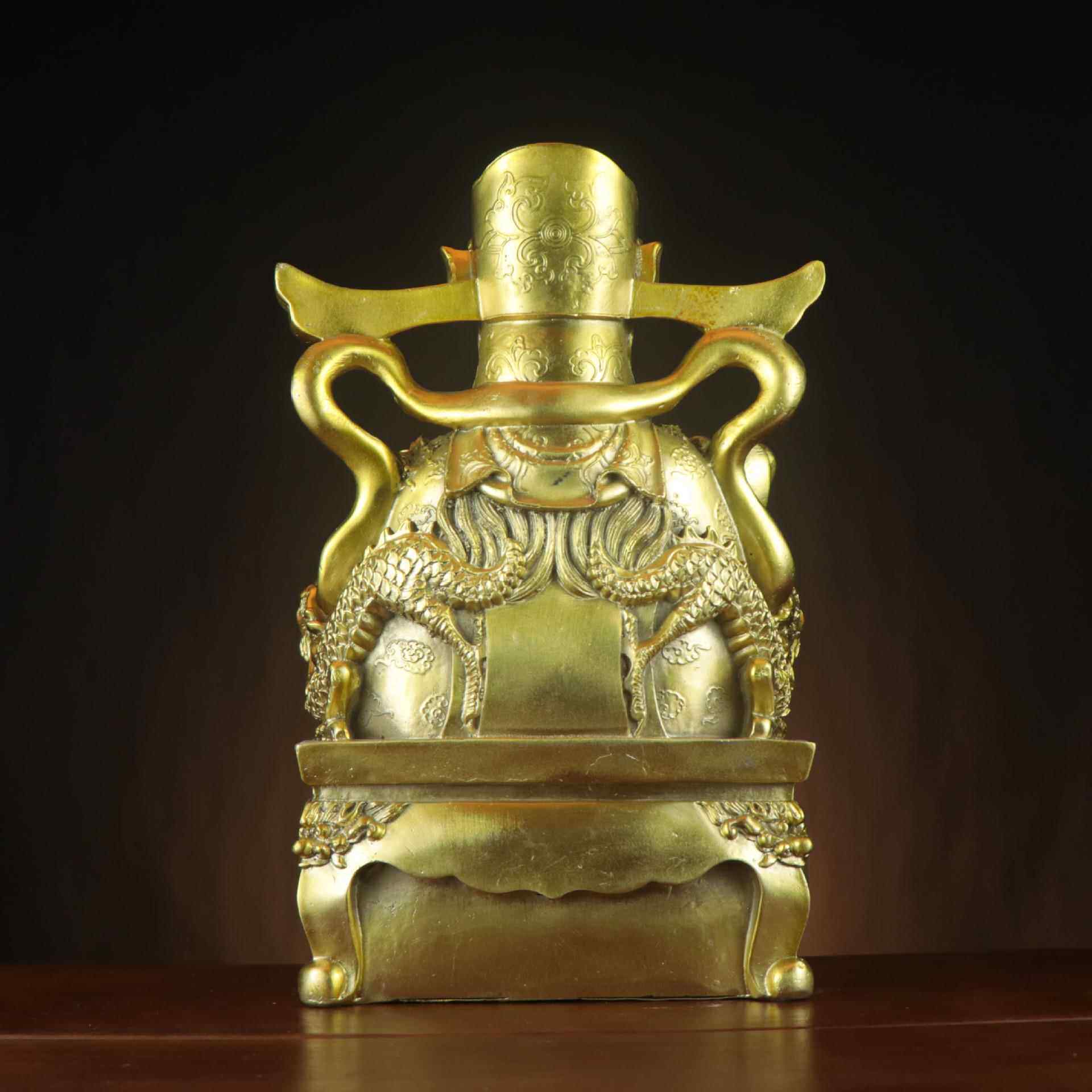 全铜MQM财神文财神神聚宝财神家居盆店铺供奉财摆件厂家