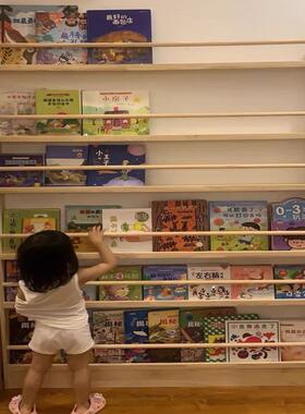 9U1架0CM落地木儿童书书柜简易置物架墙壁F75689SM园挂幼儿绘实本