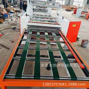 碳晶板冷胶覆膜机 纸箱板涂胶复合机 木饰面竹竹炭板平贴机