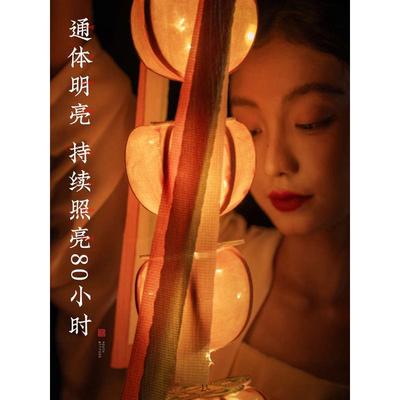 王的手创 柿子小灯笼挂饰2025新年竹编花灯手工diy材料中式手提