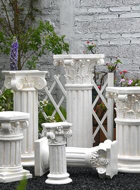 欧式花盆T6201384罗马摆件婚庆柱婚礼道花具子底座柱复古园庭院阳