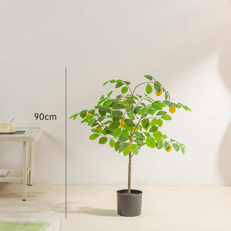 装饰树假植仿真绿假植盆栽欧风北盆景树树室内客厅物摆件柠檬仿真