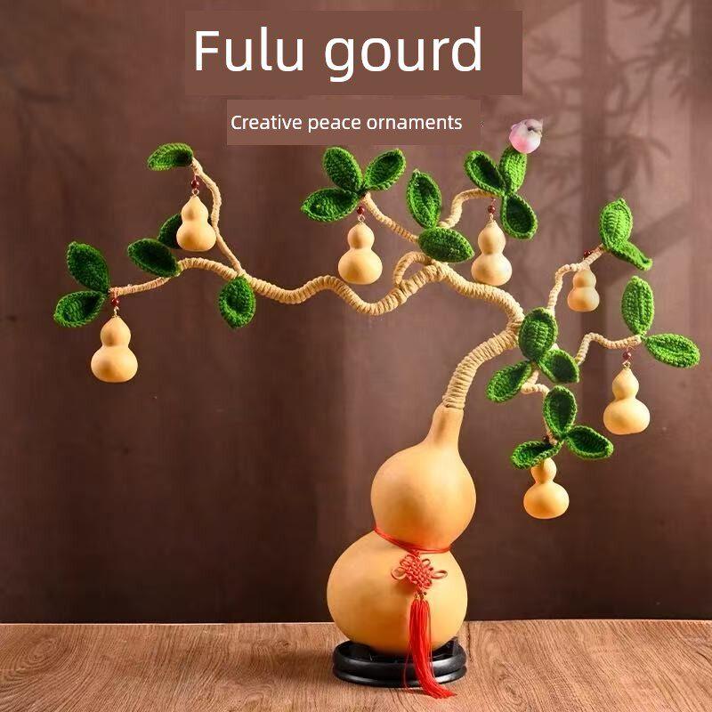 葫芦摇钱树七葫芦宝宝天然葫芦家居办公室乔迁家居饰品镇屋带来财