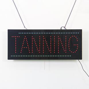 亚马逊11*27英寸广告牌 LED TANNING SIG橱窗装饰电子广告牌