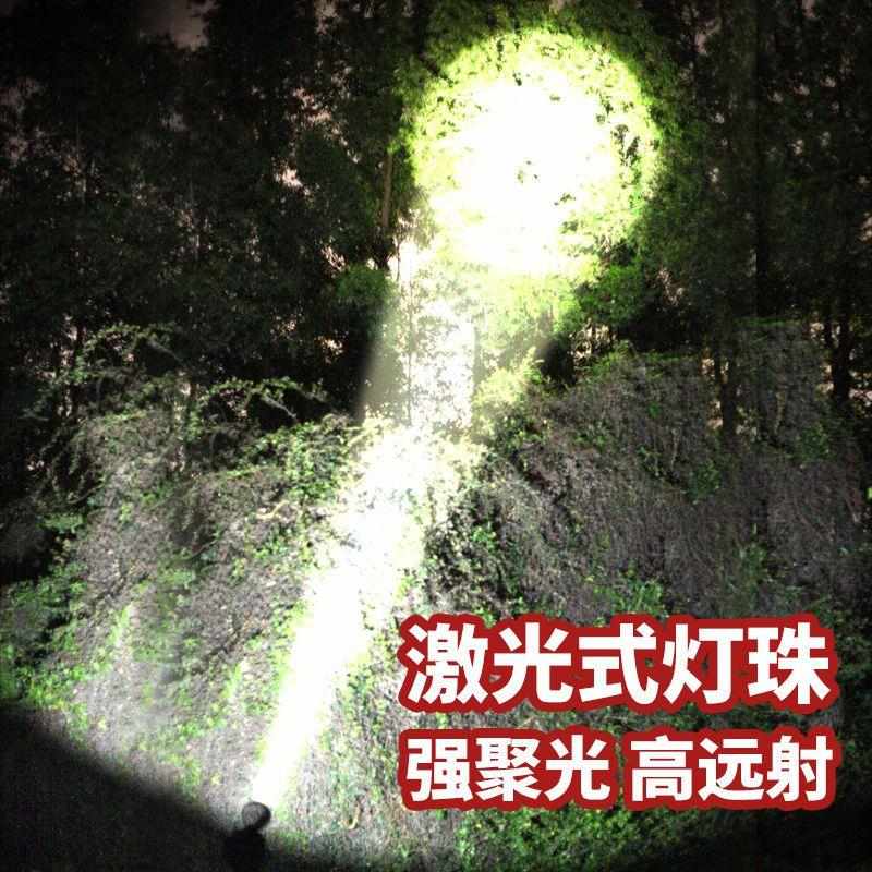 激光炮强光头灯充电超亮远射头戴式照明电筒矿灯锂电超长续航户外