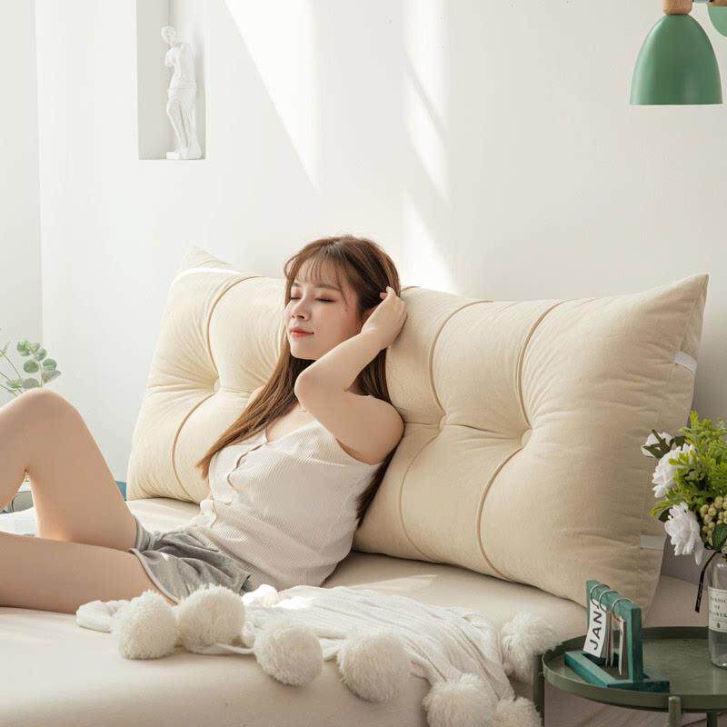 富贵绒长条床头靠垫靠枕床上大靠背腰靠垫榻榻米软包宿舍卧室可拆,居家布艺,床头靠垫,淘宝优惠券,粉丝福利购,淘宝优惠卷