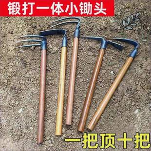 德国进口农用翻土工具木柄小锄头户外两用种菜挖笋种花洋镐园艺三