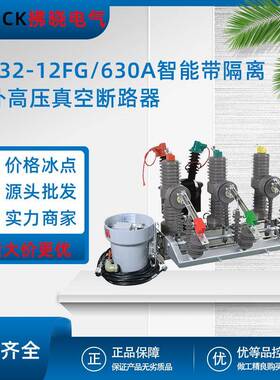 ZW32-12FG/630A户外高压真空断路器10kv智能带隔离柱上分界开关
