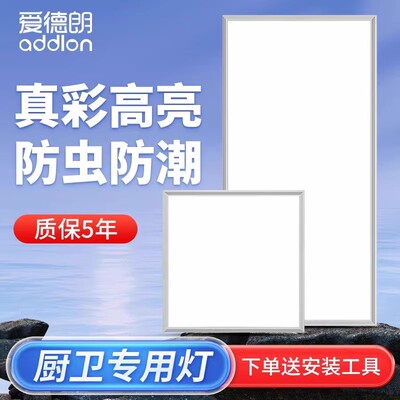 集成吊顶led灯厨房卫生间灯300X600吸顶灯铝扣板嵌入式平板灯2419