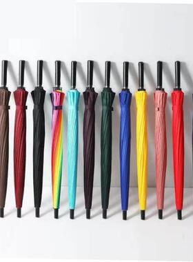 strong umbrella big men 24骨伞 foldable wind anti storm sun