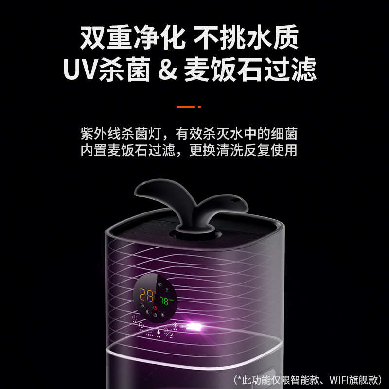 空气加湿器家用静音卧室落地式大容量大型大喷雾净化商工业增湿机
