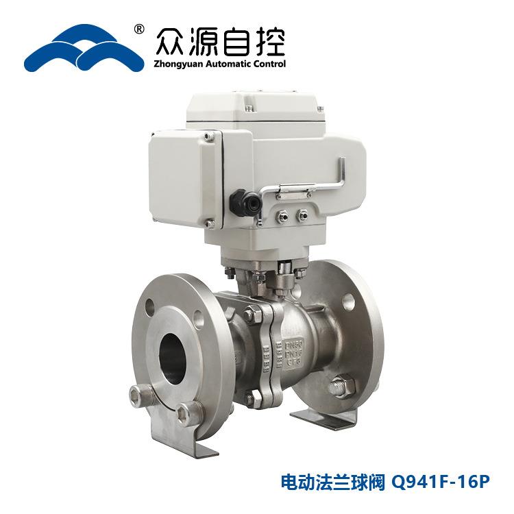 【重型精铸】高平台钢电 动法兰球阀 Q94PF-6软密封PTFEWTY不锈材
