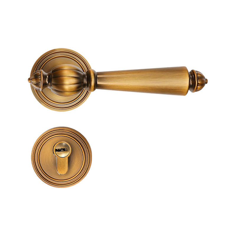 门锁卧室门锁家用室内房间木门锁法式门锁分体锁磁吸静音门锁锁具