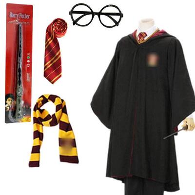 Harry Potter Costume Magic Robes cosplay Halloween cape 斗篷