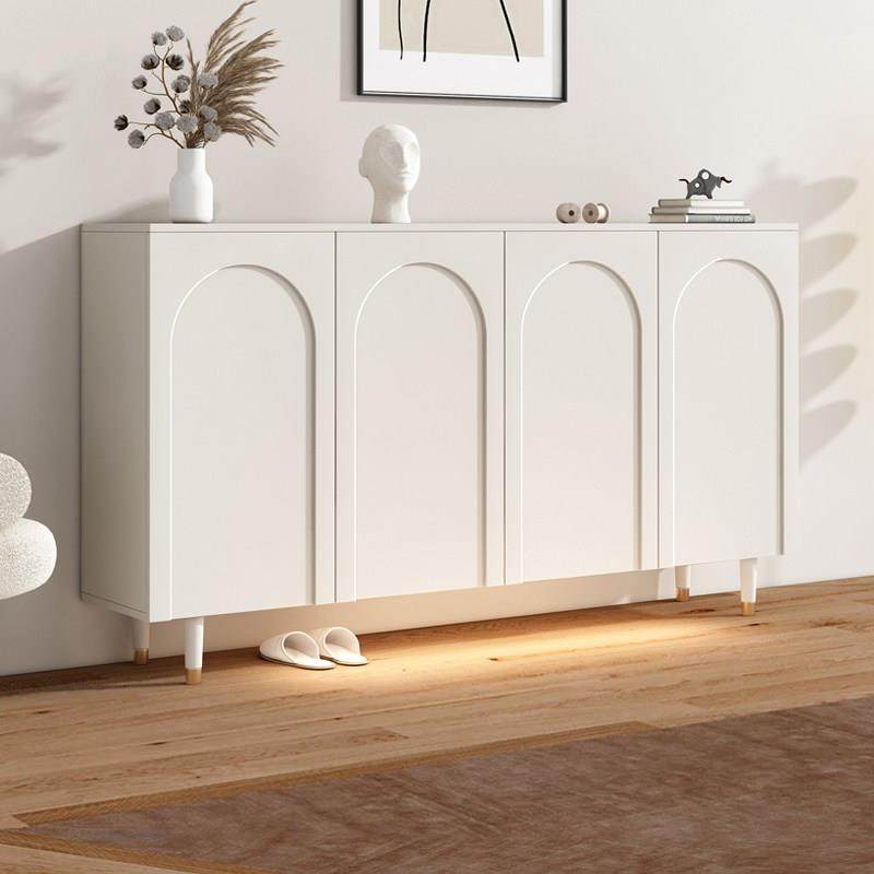 奶油风实木鞋柜一体靠墙家用门口玄关柜现代简约大容量阳台储物柜,住宅家具,鞋柜,淘宝优惠券,粉丝福利购,淘宝优惠卷