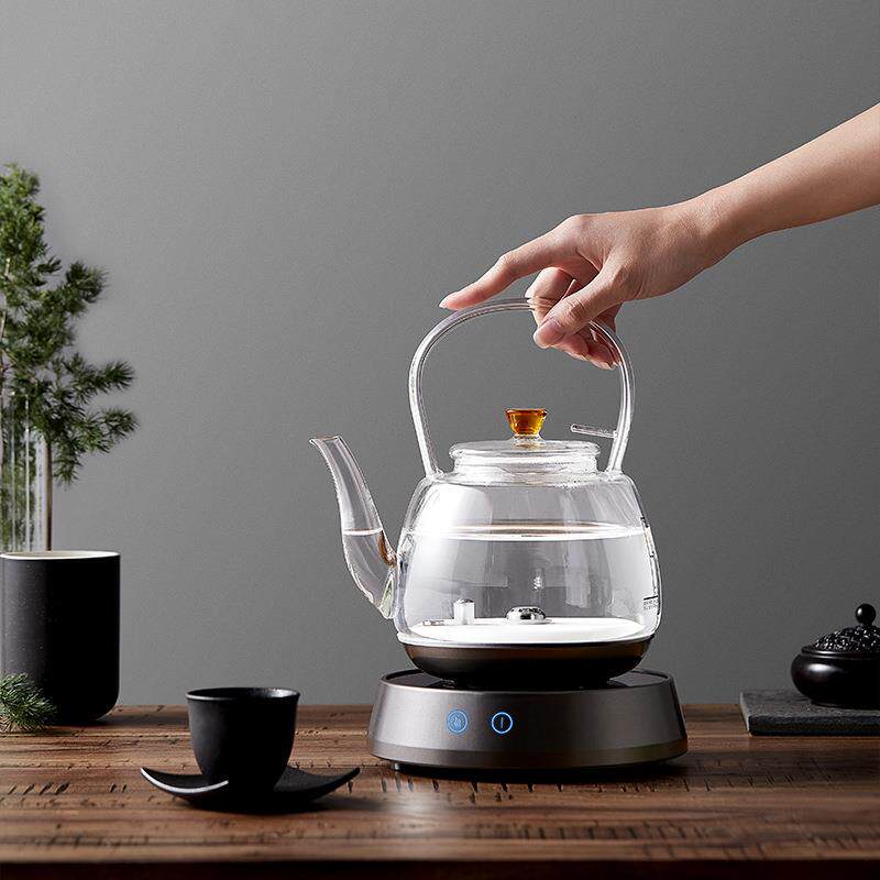 智能电陶炉茶壶煮茶套装高硼耐热玻璃恒温全自动上水电热水壶茶具