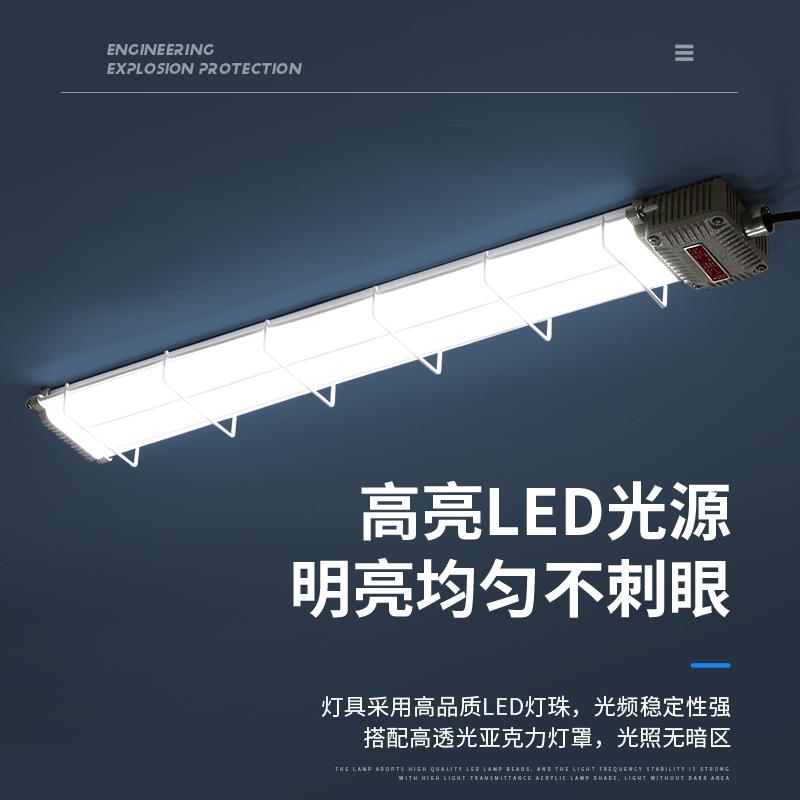 LED防爆灯荧光灯日光灯长双管车间仓库厂房防尘防腐照明