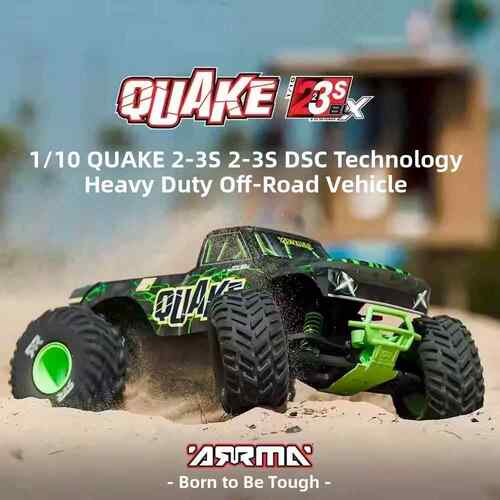 ARRMA 1/10 QUAKE快客 后驱无刷2-3S DSC模型遥控特技大脚车RTR