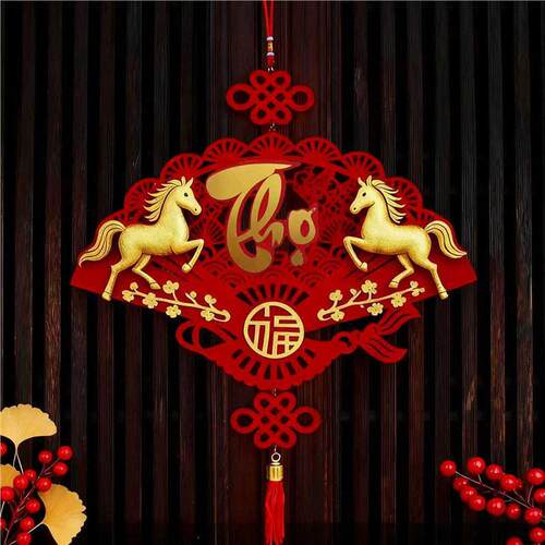 2026马年挂饰新年过年装饰挂件过年新款客厅场景布置喜庆门贴布置