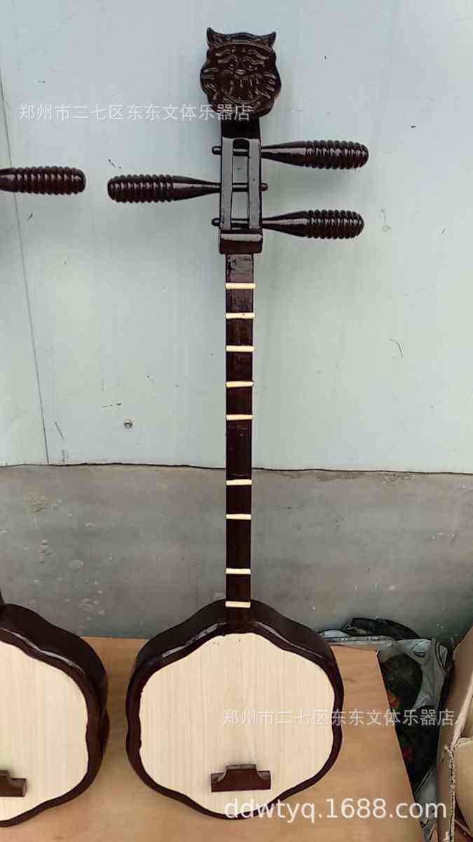 Струнодержатель для скрипки 全木质道具乐器秦琴梅花琴中阮琵琶三弦非真乐器