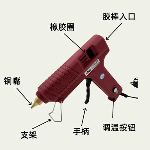 120W可调温大功率工业级胶枪无极调温热熔胶枪赛得SD863L点胶机