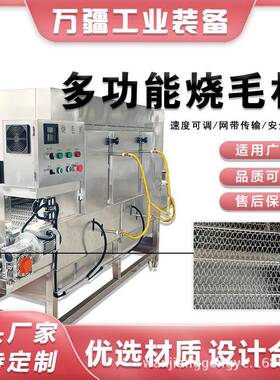 全自动白条鸡烧毛机鸭头鸭翅燎毛设备商用猪蹄猪头烤毛机连续式