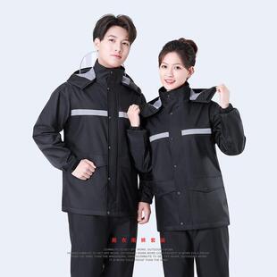 女士两件式 男款 外送骑手电动车机车防暴雨专用防雨服 套装 雨衣雨裤
