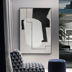 暖秘 现代抽象客厅装饰画竖版北欧简约创意玄关画餐厅样板间挂画