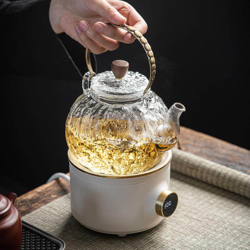 玻璃提梁壶电热电陶炉小型煮茶器家用南瓜煮茶壶透明养生壶烧水壶