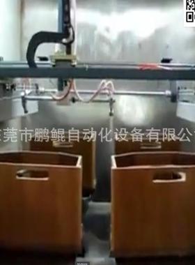惠州开机关盒4盘双枪5轴往复 pu式木PK202103盒复喷漆设备 喷油设