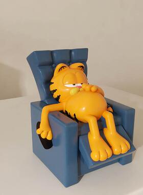 卡通创意大加菲猫电影周边桌面办公室卧室玄关装饰品生日礼物摆件