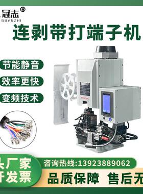 连剥带打气动端子机多芯护套线剥皮打端机多功能剥皮压接一体机
