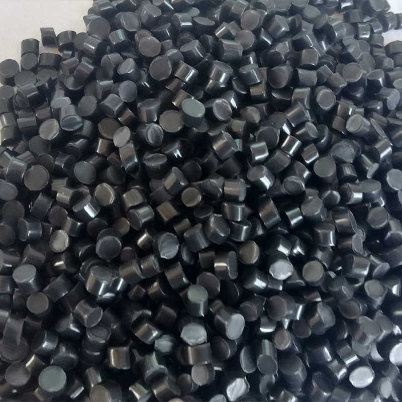 黑色颗粒再生原生电线电缆pvc软质颗粒注塑料高亮耐候pvc原料颗粒