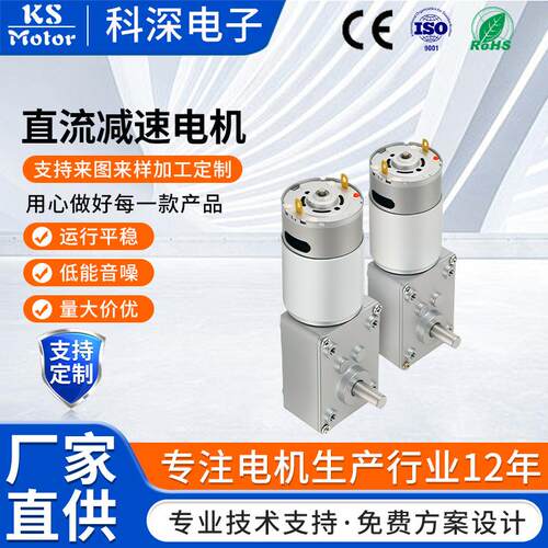 S-3246-370蜗轮蜗杆马达自锁大扭力咖啡机微型直流减速调速电机