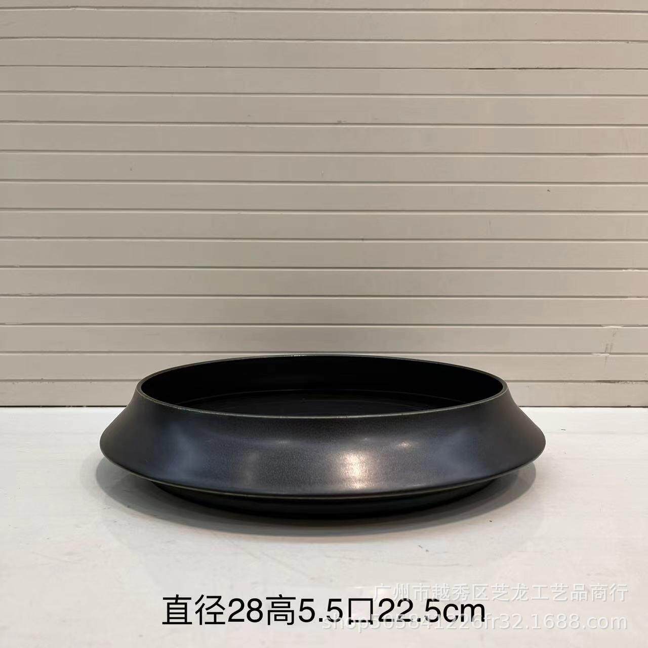 约新中现代简禅式意陶瓷花瓶真器花仿真绿植花桌面茶FY室装饰花盆