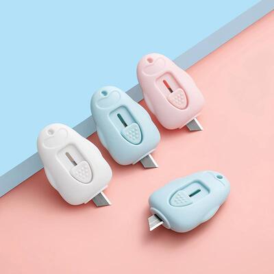 Cartoon Portable Small Utility Knife for Opening Packages, C