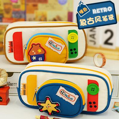 中小学生笔袋定制印logo高颜值ins风大容量文具盒幼儿园毕业礼物