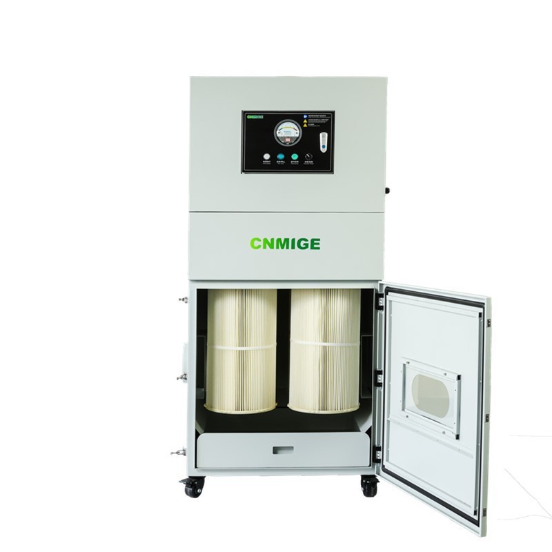米格新款旋翼脉冲集尘器5.5KW激光切割用自动清灰旋转清灰积尘机