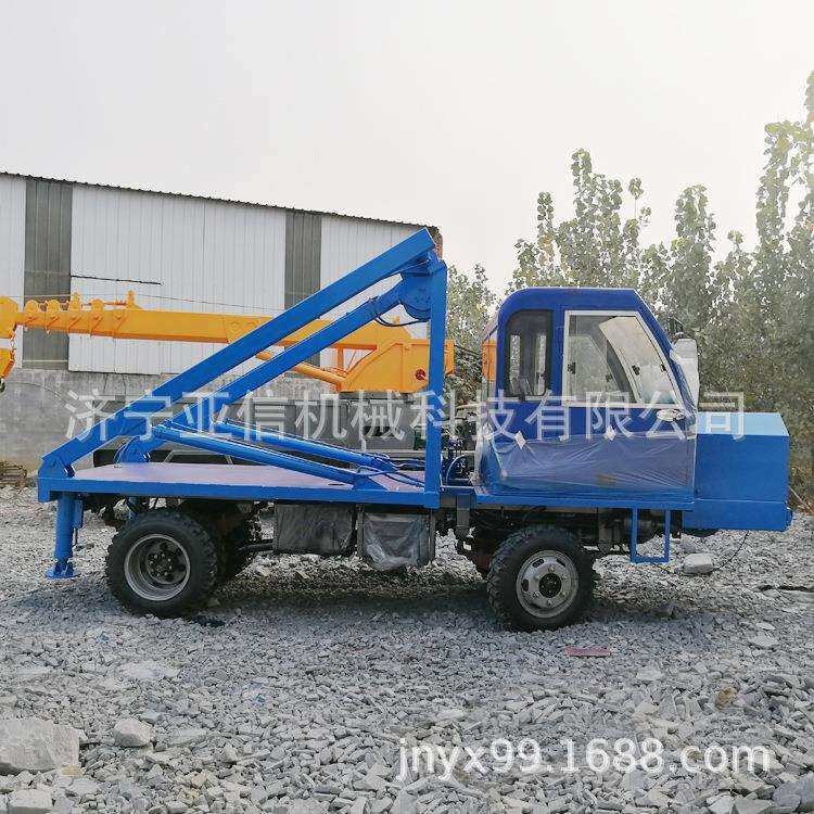 厂家改装2吨至5吨轮随车吊拉棺木下葬平板吊四轮下葬龙门吊