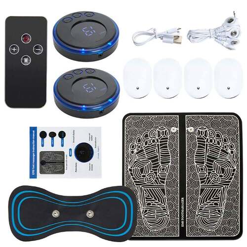 Electric Foot Massager Pad Electrostimulator Massage Mat EMS