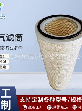钢厂电厂烟尘除尘滤筒325*215*900木浆纤维纸质自洁式粉尘滤芯