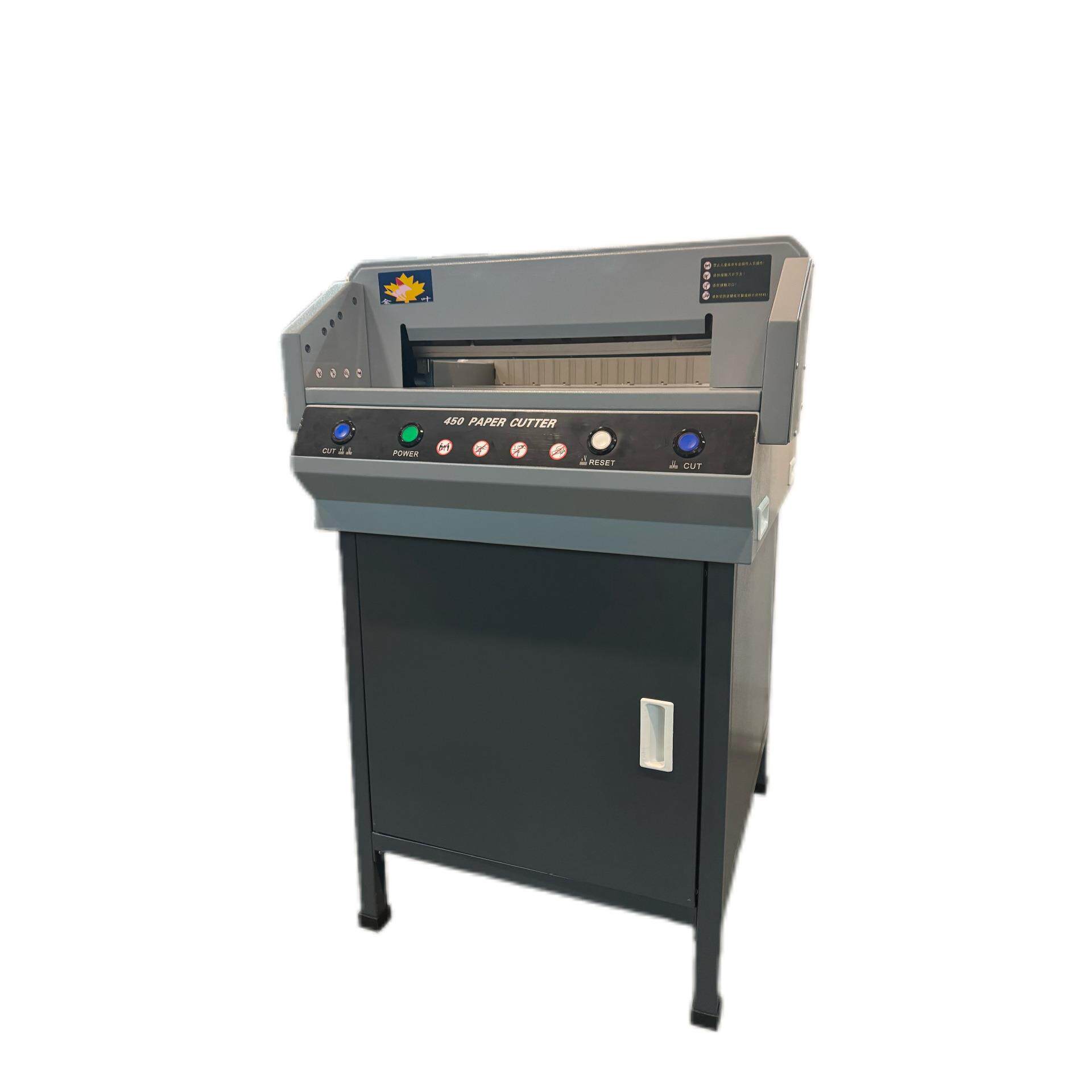 金叶450V+电动切纸机精密裁纸机厂家AA4papercuttermachine